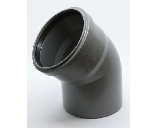 Отвод Flextron D 110 мм 45 градусов, для внутренней канализации 141123 