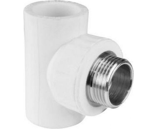 Переходной тройник VALFEX с наружной резьбой, 32x1/2""х32, белый 10128232 