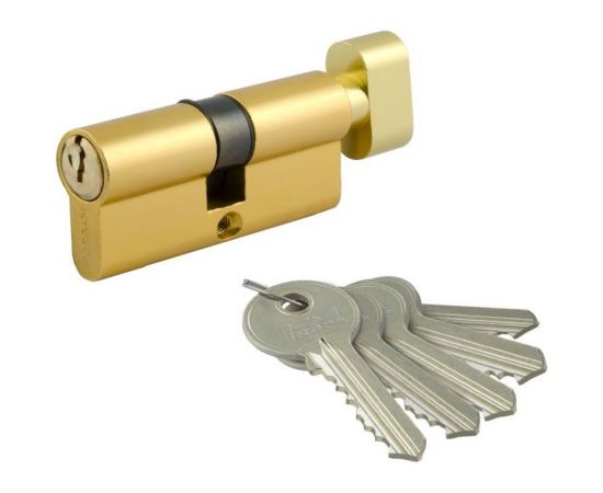 Цилиндровый механизм НОРА-М STD AL ЛВ-60 30-30 золото 16553 