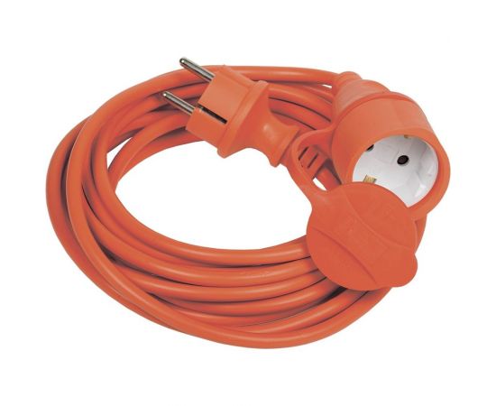 Шнур IEK УШ-01РВ, оранжевый, с вилкой и розеткой, 2Р+РЕ/20 метров, 3х1,0 мм2, IP44 WUP10-20-K09-44 