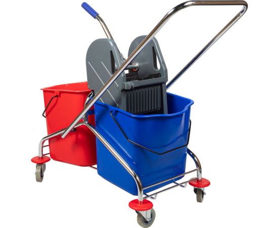 Уборочная тележка NV двухведерная 2x23, с отжимом NV-11372 