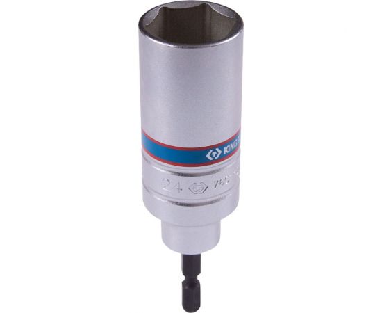 Головка шестигранная 1/4"", 24х110 мм для шуруповерта KING TONY 76C1124M 