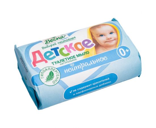 Детское туалетное мыло 90 г ВЕСНА 11406112 600590 