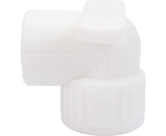 Комбинированный угольник VALFEX PP-R белый, 25х1/2 дюйма ВР, с креплением 10120025 127-0584 