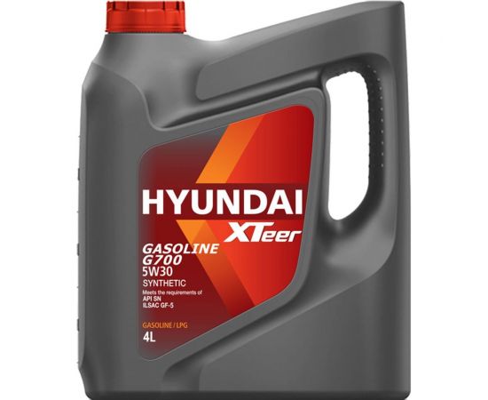 Моторное масло синтетическое Gasoline G700 5W30 SN, 4 л HYUNDAI XTeer 1041135 