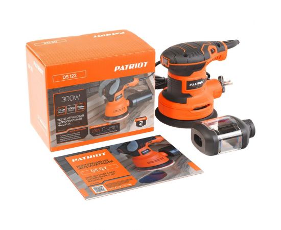 Эксцентриковая шлифовальная машина Patriot OS 122, мощность 300 вт 110301522 – изображение 12