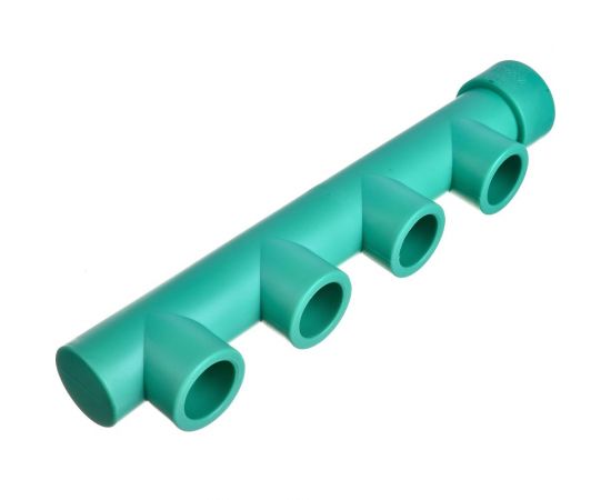 Коллектор Blue Ocean (4 отвода) - 32x25x4 ЗЕЛЕНЫЙ PPRF/FCETA(G) -32х25х4 – изображение 2