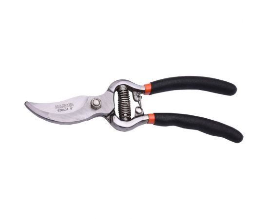 Садовый секатор HARDEN 200 мм с прорезиненной рукоятью, сталь 65MN 630401 – изображение 2