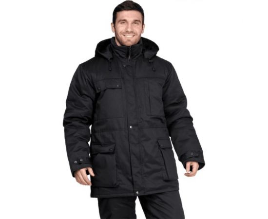 Утепленная куртка ГК Спецобъединение ЗАЩИТА черная Кур 412/104/182 – изображение 2