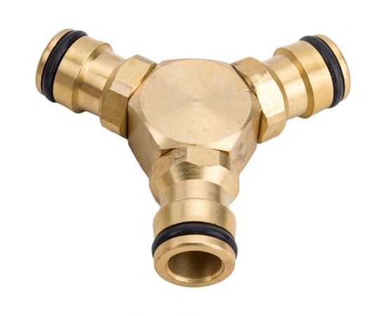 Тройник штуцерный латунный для шланга 1/2" PALISAD 66568 – изображение 2