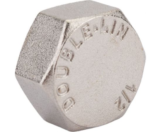 Латунная заглушка DOUBLE-LIN резьбовая с прокладкой в/р - 1/2" LL6163 (1/2") – изображение 3
