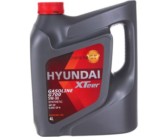 Моторное масло синтетическое Gasoline G700 5W30 SN, 4 л HYUNDAI XTeer 1041135 – изображение 3