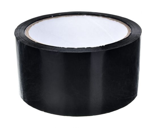 Упаковочная клейкая лента Кордленд чёрная, 48 мм, 43 мкм, 50 м Р SCO-00329 – изображение 3