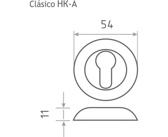 Накладка под ключ НОРА-М НК-А белый 17249 – изображение 3