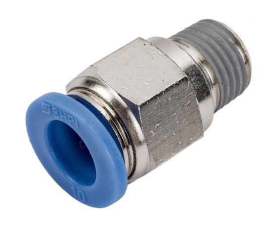 Фитинг цанговый прямой с наружной резьбой 1/4M для трубки диаметром 10 мм SHPI PC 10-R02 – изображение 3