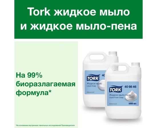 Жидкое мыло-пена TORK Торк Advanced канистра 5 л арт. 409846 25427 – изображение 3