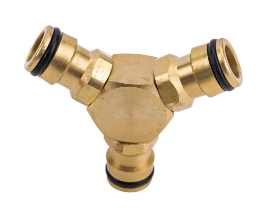 Тройник штуцерный латунный для шланга 1/2" PALISAD 66568 – изображение 3