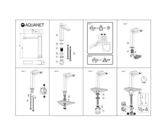 Смеситель Aquanet Blanco 00261817 – изображение 3