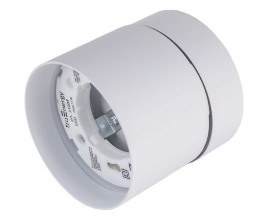 Накладной поворотный светильник truEnergy gx53 d82xh80мм ip20 белый/алюминий 21005 – изображение 3
