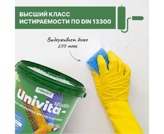 Интерьерная краска Основит Univita Studio Prime I САс991 ПМ20. База А, 9 л 84257 – изображение 4