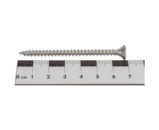 Универсальный саморез Невский Крепеж 5,0x70, пот. гол., нерж. сталь А2, 4 шт. 823006 – изображение 4