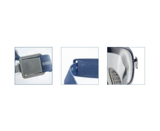 Респиратор - полумаска с защитой зрения GVS Elipse Integra A1P3, размер M/L SPR401IFUB – изображение 4