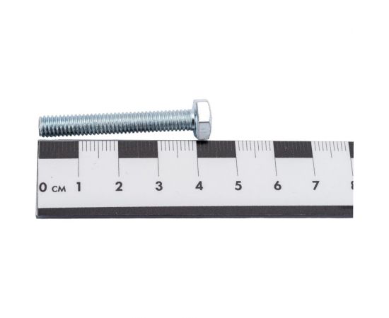 Болт Невский Крепеж DIN 933, с шестигранной головкой, оцинк., М6x40 + гайка + шайба 6 шт. 812719 – изображение 4