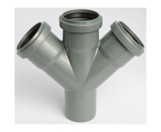 Крестовина Flextron D 50x50x50 мм, 45 градусов, для внутренней канализации 148073 – изображение 4