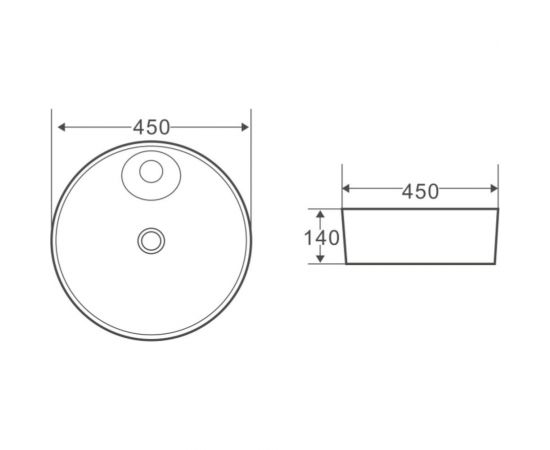 Керамическая накладная раковина BelBagno BB1306 – изображение 5