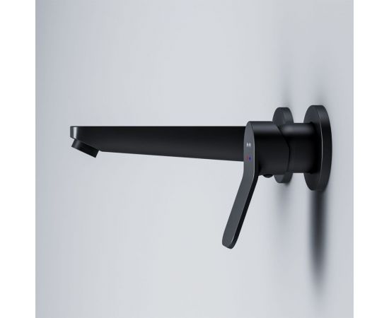 Смеситель для умывальника AM.PM X-Joy монтируемый в стену, чёрный F85A72622 – изображение 6