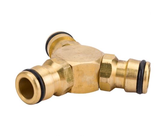 Тройник штуцерный латунный для шланга 1/2" PALISAD 66568 – изображение 7