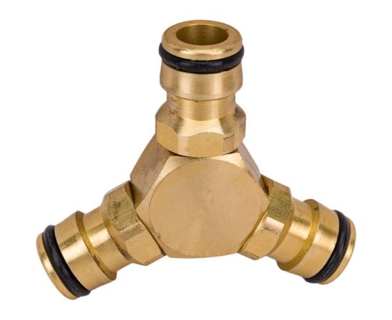 Тройник штуцерный латунный для шланга 1/2" PALISAD 66568 – изображение 9