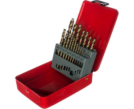 Набор сверл по металлу P6M5 19 шт Энкор 25219 