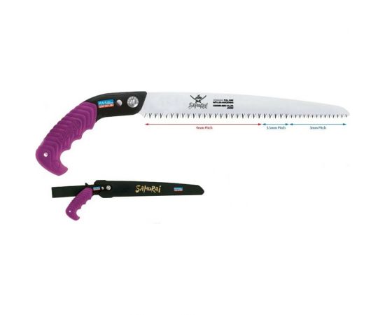 Пила с прямым полотном с переменным шагом в чехле, с поясным креплением SAMURAI GSW-300-LMH 