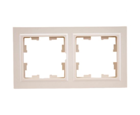 2-местная рамка IEK Brite ру-2-бркр бежевый BR-M22-K10 