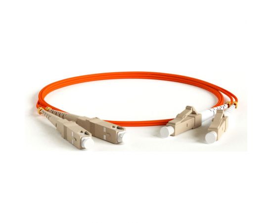 Патч-корд Hyperline FC-D2-62-LC/PR-SC/PR-H-1M-LSZH-OR волоконно-оптический (шнур) MM 62.5/12 28353 