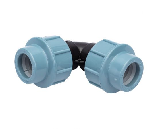 Угольник ПНД компрессионный 25 мм AV Engineering AVE1012525 