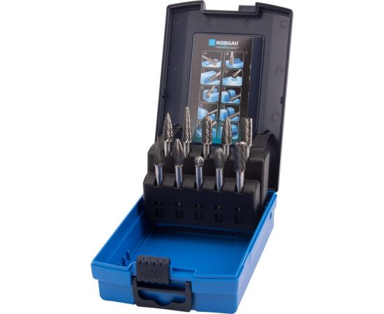 Набор борфрез твердосплавных NORGAU 10 шт. (8 мм) 077200080 