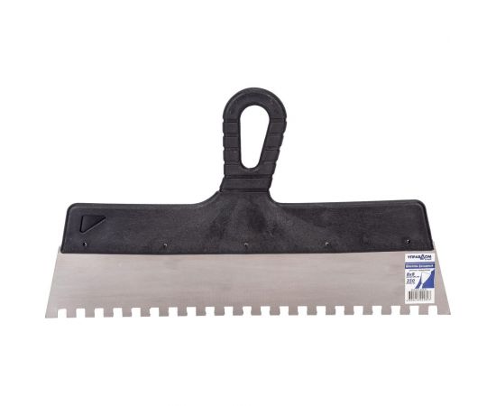 Зубчатый шпатель Управдом нержавеющий, 350 мм, размер зуба 8x8 мм 4100001892 