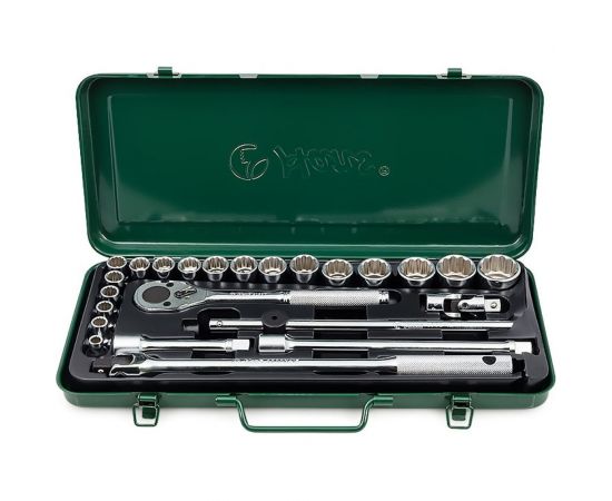 Комплект 12-гранных головок 8-32мм, 24шт Hans 4624-2M 