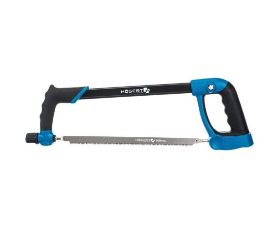 Универсальная ножовка HOEGERT TECHNIK 300 мм, в комплекте полотна по дереву и металлу HT3S277 