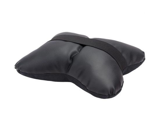 Подушка на подголовник SKYWAY алькантара/искусственная кожа, черная S08001004 