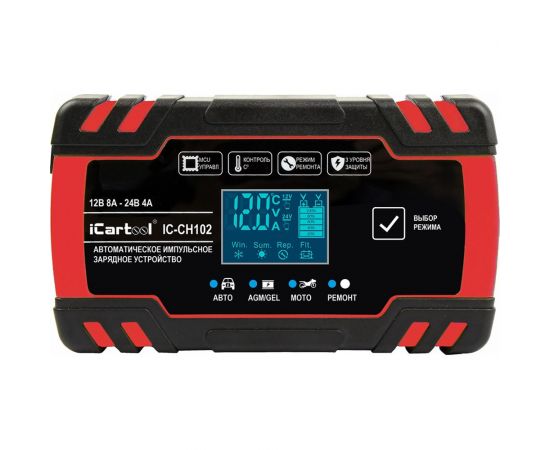 Импульсное зарядное устройство iCarTool 12/24В с функцией восстановления IC-CH102 