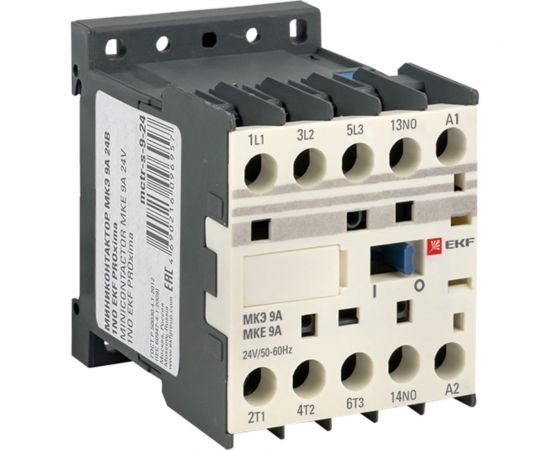 Миниконтактор EKF PROxima МКЭ 9А, 24В, 1NO, SQ Mctr-s-9-24 