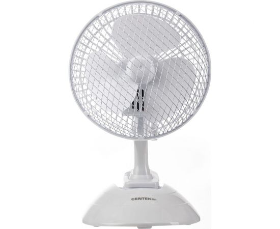Настольный вентилятор Centek 20 Вт, диам: 19 см, клипса, металлическая решётка CT-5003 White 