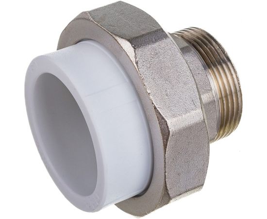 Комбинированная муфта VALFEX PP-R белая, разъем Дн50х1 1/2 НР 10156040 127-0230 – изображение 2