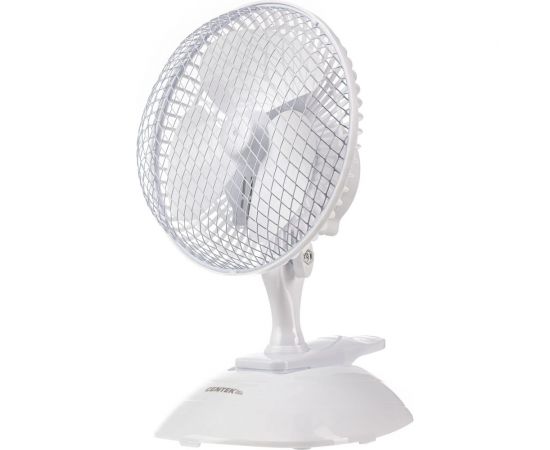 Настольный вентилятор Centek 20 Вт, диам: 19 см, клипса, металлическая решётка CT-5003 White – изображение 2