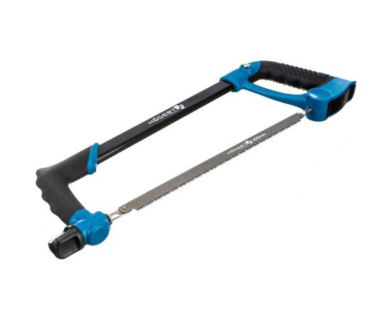 Универсальная ножовка HOEGERT TECHNIK 300 мм, в комплекте полотна по дереву и металлу HT3S277 – изображение 2