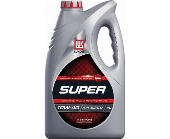 Моторное масло Лукойл Супер полусинтетическое, SAE 10W-40, API SG/CD, 4 л 19192 – изображение 2