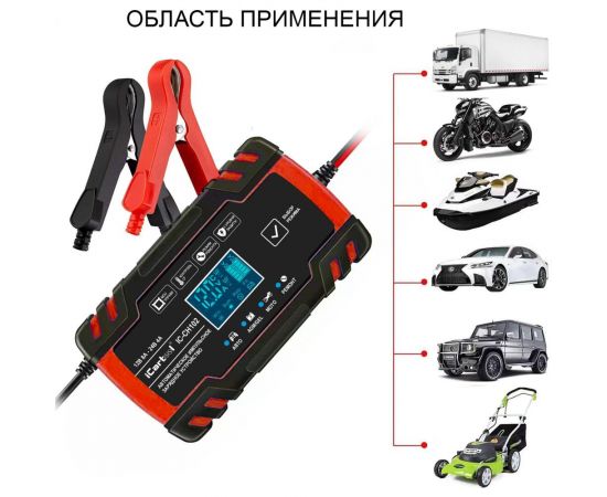Импульсное зарядное устройство iCarTool 12/24В с функцией восстановления IC-CH102 – изображение 2